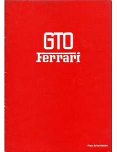 1984 FERRARI 288 GTO PERSMAP ENGELS 305/84 & ZINCROX BROCHURE 306/84 2