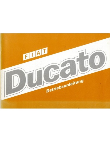 1986 FIAT DUCATO INSTRUCTIEBOEKJE DUITS