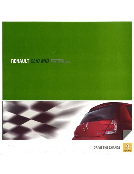 2013 RENAULT CLIO MIO GTLINE BROCHURE SPAANS (ARGENTINIË)