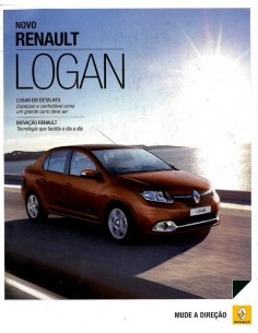 2013 RENAULT LOGAN BROCHURE PORTUGEES (BRAZILIE)