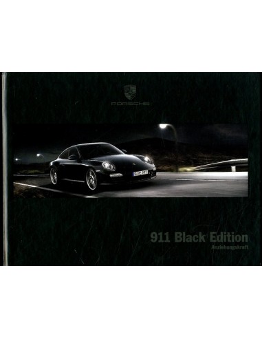 2011 PORSCHE 911 BLACK EDITION HARDBACK BROCHURE GERMAN