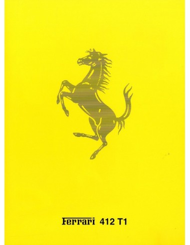 1994 FERRARI 412 T1 BROCHURE ITALIAANS 821/94