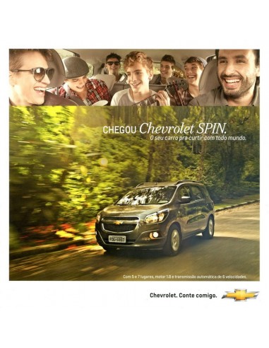 2012 CHEVROLET SPIN BROCHURE PORTUGEES (BRAZILIË)