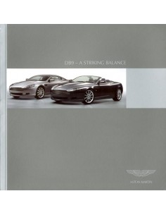 2006 ASTON MARTIN DB9 BROCHURE DUITS