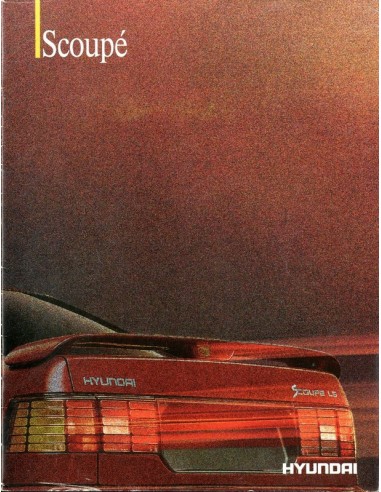 1991 HYUNDAI SCOUPE BROCHURE NEDERLANDS