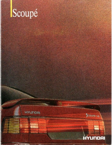 1991 HYUNDAI SCOUPE BROCHURE NEDERLANDS