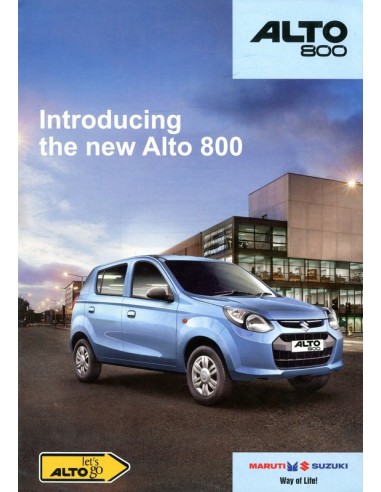 2014 MARUTI SUZUKI ALTO 800 BROCHURE ENGELS