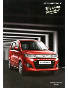 2013 MARUTI SUZUKI STINGRAY BROCHURE ENGELS