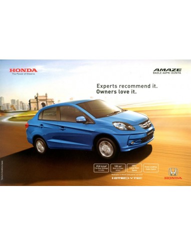 2013 HONDA AMAZE BROCHURE ENGELS (INDIA)