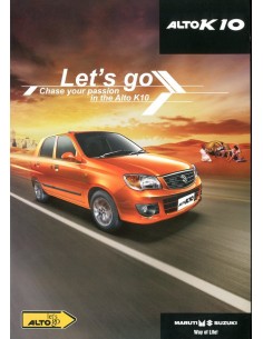 2014 MARUTI SUZUKI ALTO K10 BROCHURE ENGELS