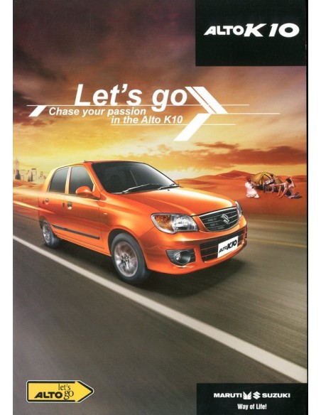 2014 MARUTI SUZUKI ALTO K10 BROCHURE ENGELS