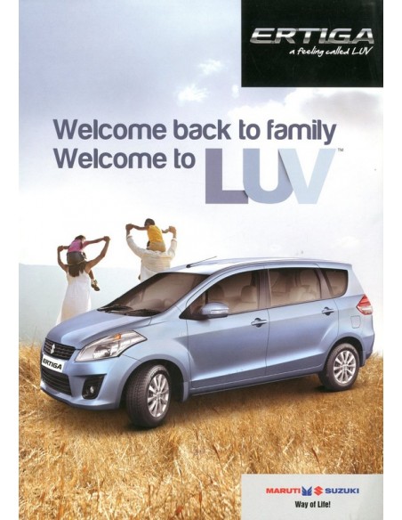 2014 MARUTI SUZUKI ERTIGA BROCHURE ENGELS