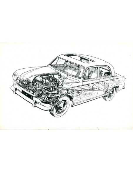 1963 PEUGEOT 403 INSTRUCTIEBOEKJE ENGELS