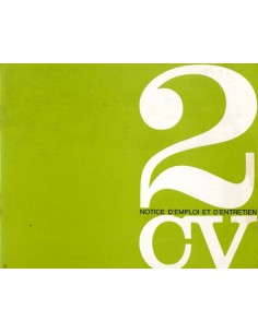 1964 CITROEN 2CV INSTRUCTIEBOEKJE FRANS