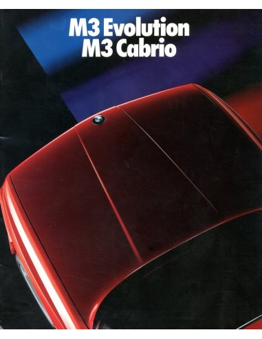 1988 BMW M3 EVOLUTION & CABRIO BROCHURE DUITS
