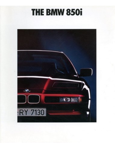 1992 BMW 8 SERIE COUPE BROCHURE ENGELS