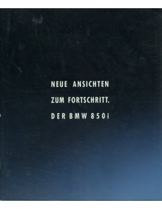 1989 BMW 8 SERIE COUPE BROCHURE DUITS