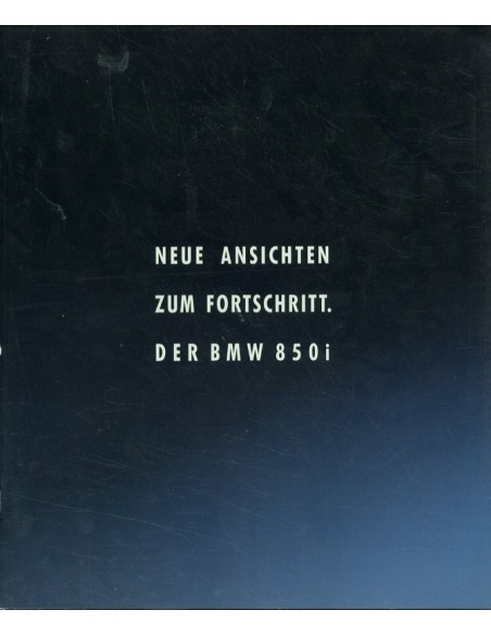 1989 BMW 8 SERIE COUPE BROCHURE DUITS