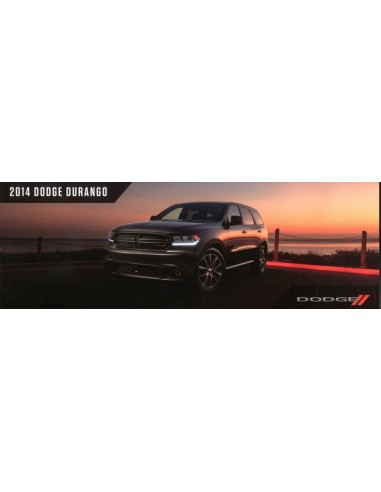 2014 DODGE DURANGO BROCHURE ENGELS DUITS FRANS