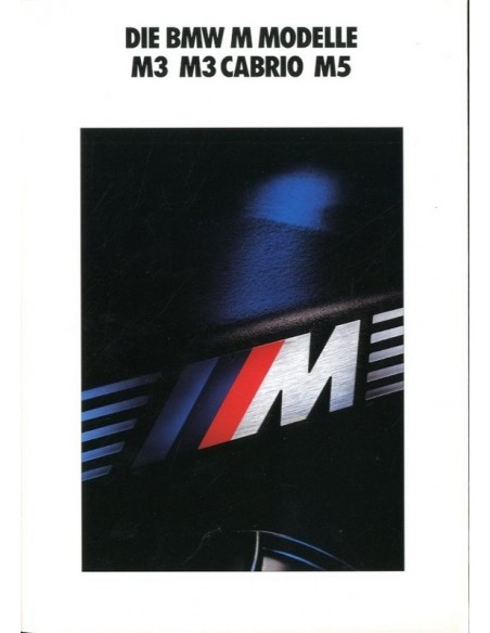 1990 BMW M3 CABRIOLET M5 BROCHURE DUITS