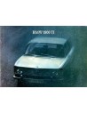 1965 BMW 1800 TI BROCHURE DUITS