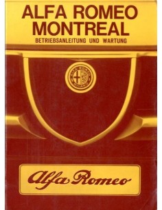 1971 ALFA ROMEO MONTREAL INSTRUCTIEBOEKJE DUITS