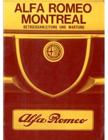 1971 ALFA ROMEO MONTREAL INSTRUCTIEBOEKJE DUITS