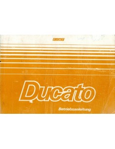 1984 FIAT DUCATO INSTRUCTIEBOEKJE DUITS