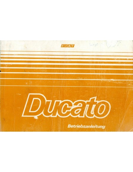 1984 FIAT DUCATO INSTRUCTIEBOEKJE DUITS