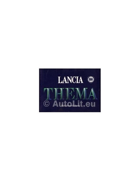 1985 LANCIA THEMA INSTRUCTIEBOEK DUITS