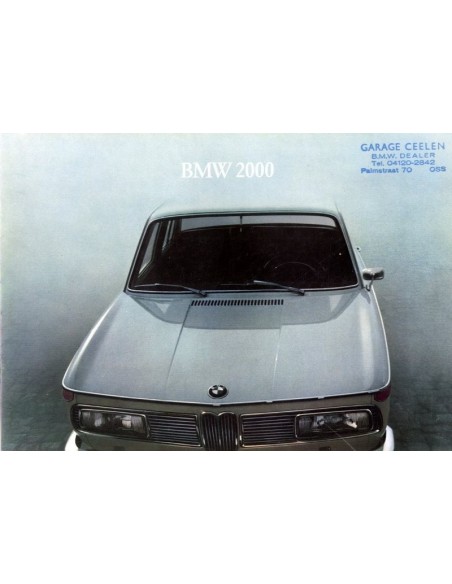 1965 BMW 2000 BROCHURE NEDERLANDS