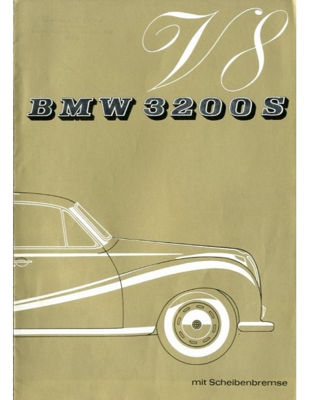 1962 BMW 3200 S V8 BROCHURE DUITS