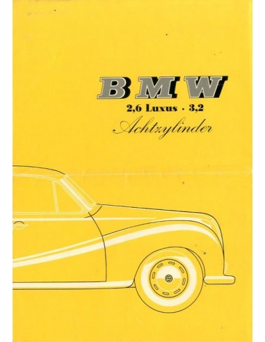 1960 BMW 2600 LUXUS 3200 V8 BROCHURE DUITS