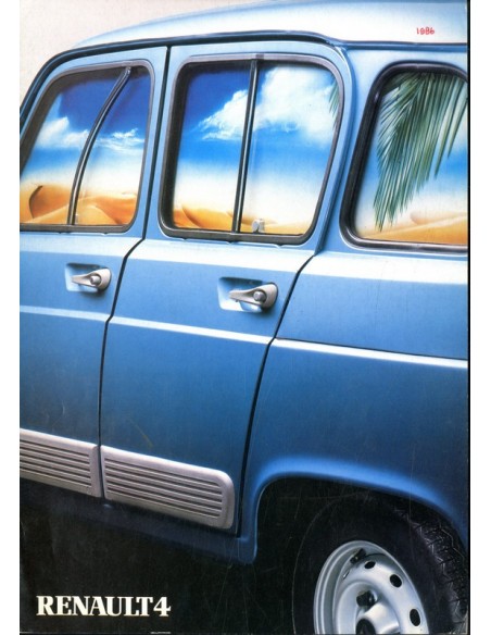 1986 RENAULT 4 BROCHURE FRANS