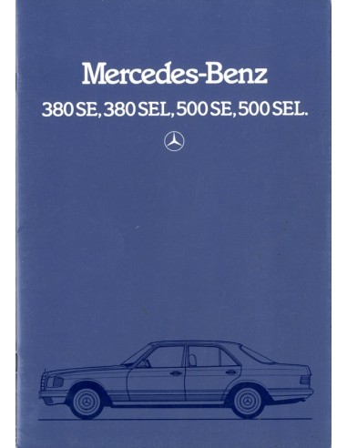 1984 MERCEDES BENZ S KLASSE BROCHURE DUITS