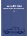 1984 MERCEDES BENZ S KLASSE BROCHURE DUITS