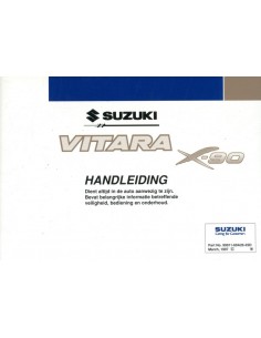 1997 SUZUKI VITARA X-90 INSTRUCTIEBOEKJE NEDERLANDS