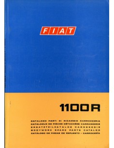 1969 FIAT 1100 R CARROSSERIE ONDERDELENHANDBOEK 