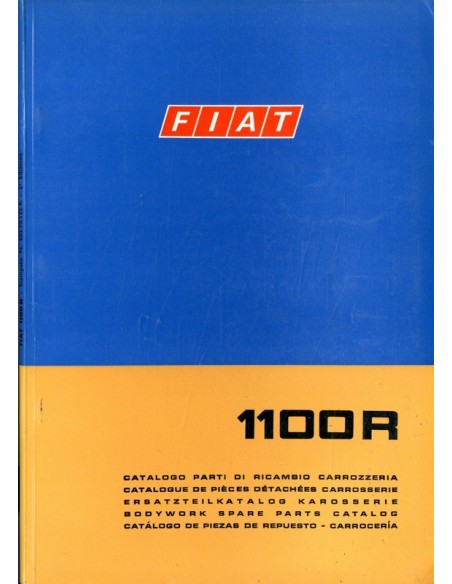 1969 FIAT 1100 R CARROSSERIE ONDERDELENHANDBOEK 