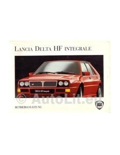 1993 LANCIA DELTA HF INTEGRALE INSTRUCTIEBOEKJE DUITS