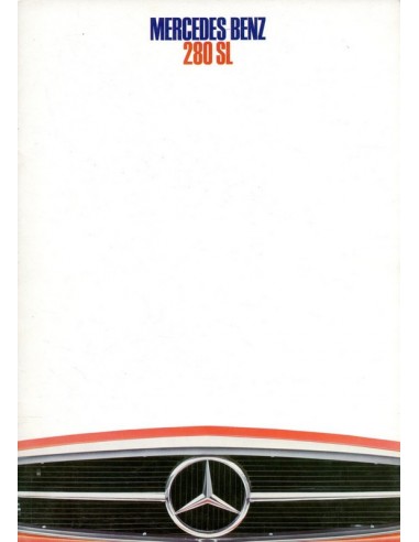 1968 MERCEDES BENZ 280 SL BROCHURE NEDERLANDS