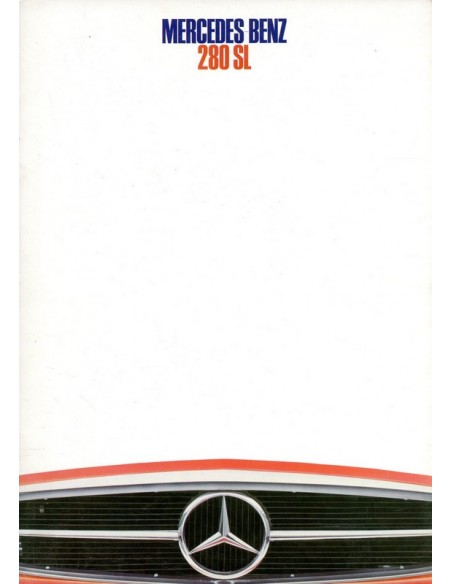 1968 MERCEDES BENZ 280 SL BROCHURE NEDERLANDS