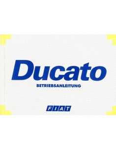 2000 FIAT DUCATO INSTRUCTIEBOEKJE DUITS