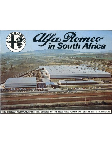 1974 ALFA ROMEO SOUTH AFRICA PROGRAMMA BROCHURE ENGELS