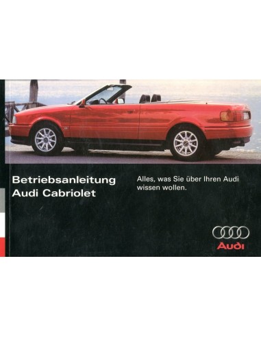1995 AUDI CABRIOLET INSTRUCTIEBOEKJE DUITS