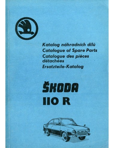 1974 SKODA 110 R ONDERDELEN CATALOGUS