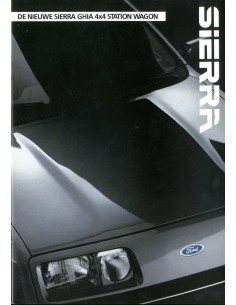 1986 FORD SIERRA BROCHURE NEDERLANDS