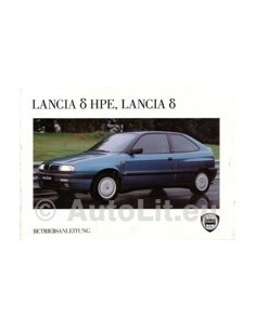 1995 LANCIA DELTA & HPE INSTRUCTIEBOEKJE DUITS