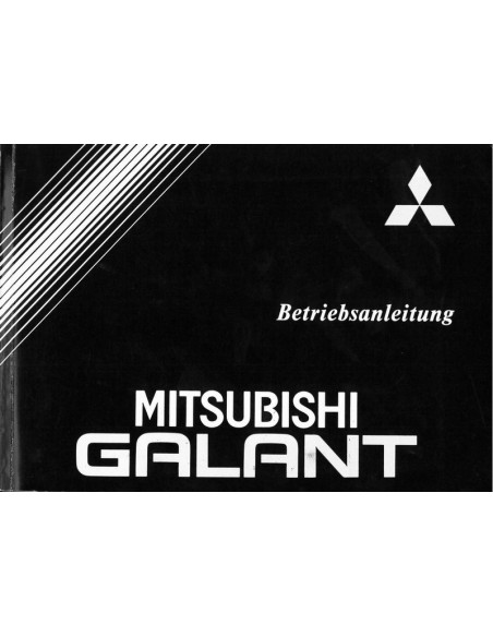 1991 MITSUBISHI GALANT INSTRUCTIEBOEKJE DUITS