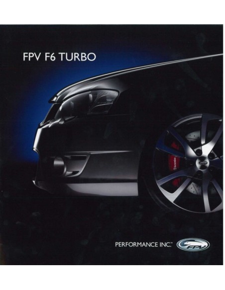 2007 FORD FPV FP TURBO FORCE BOSS V8 BROCHURE ENGELS